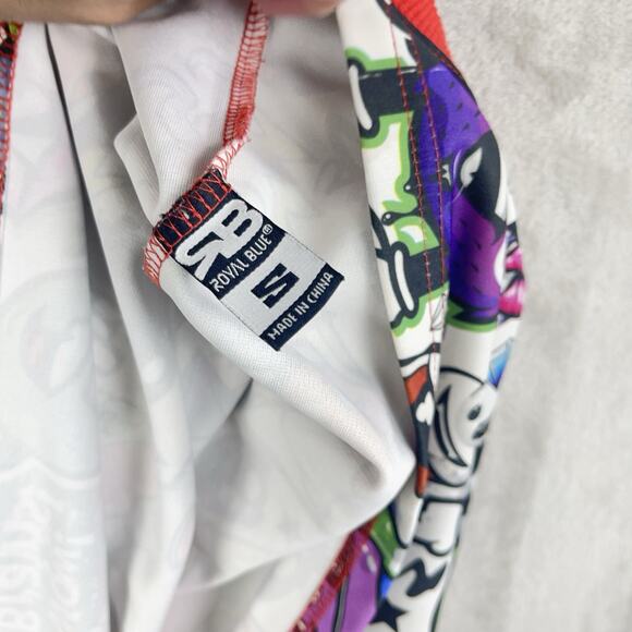 Royal Blue 90s Hip Hop Graffiti Tank Top T Shirt Men's Small - Picture 5 of 9